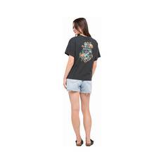 The Mad Hueys Women's Turtle Anchor Short Sleeve Tee, Vintage Black, bcf_hi-res