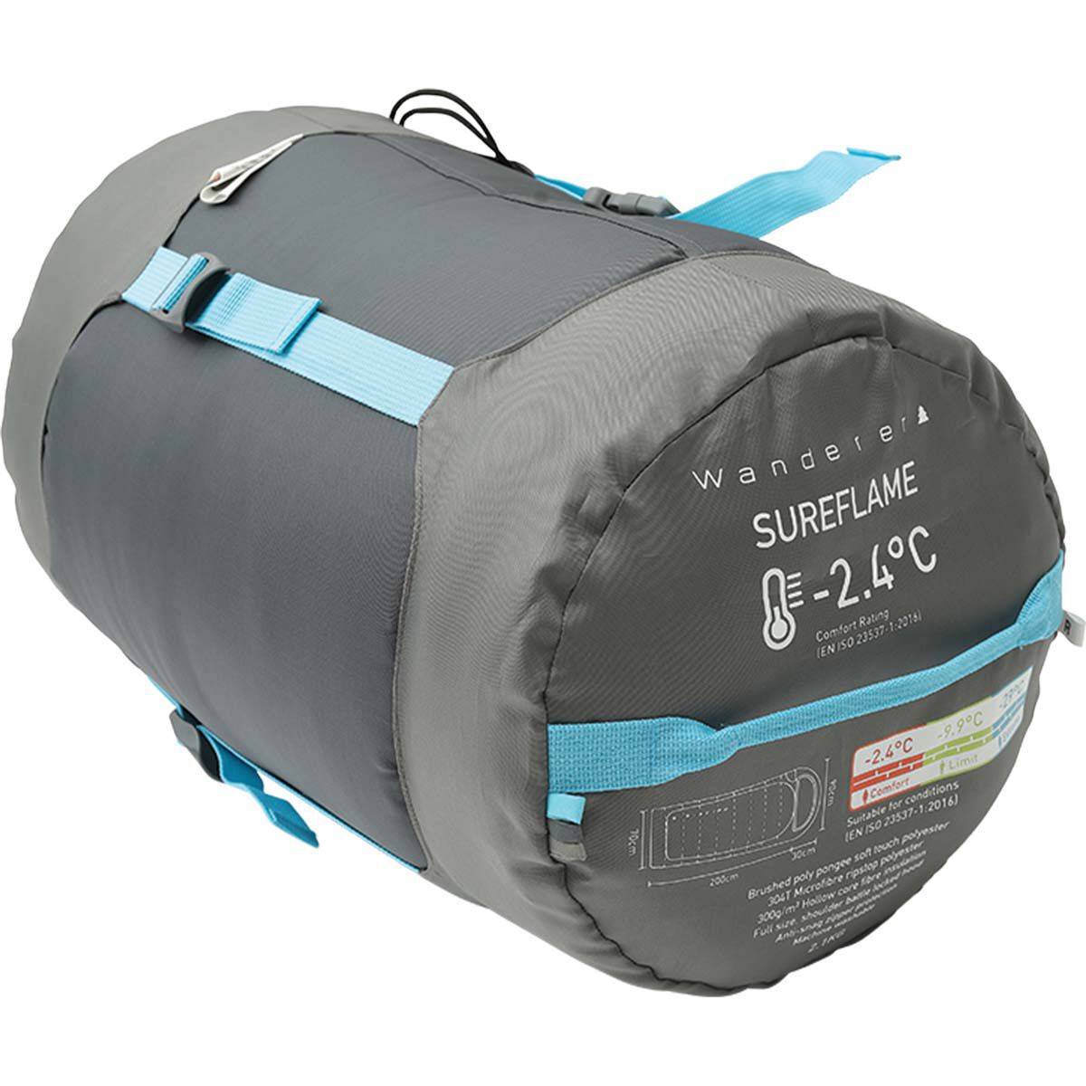 Wanderer SureFlame -2.4&deg;C Hooded Sleeping Bag, , bcf_hi-res