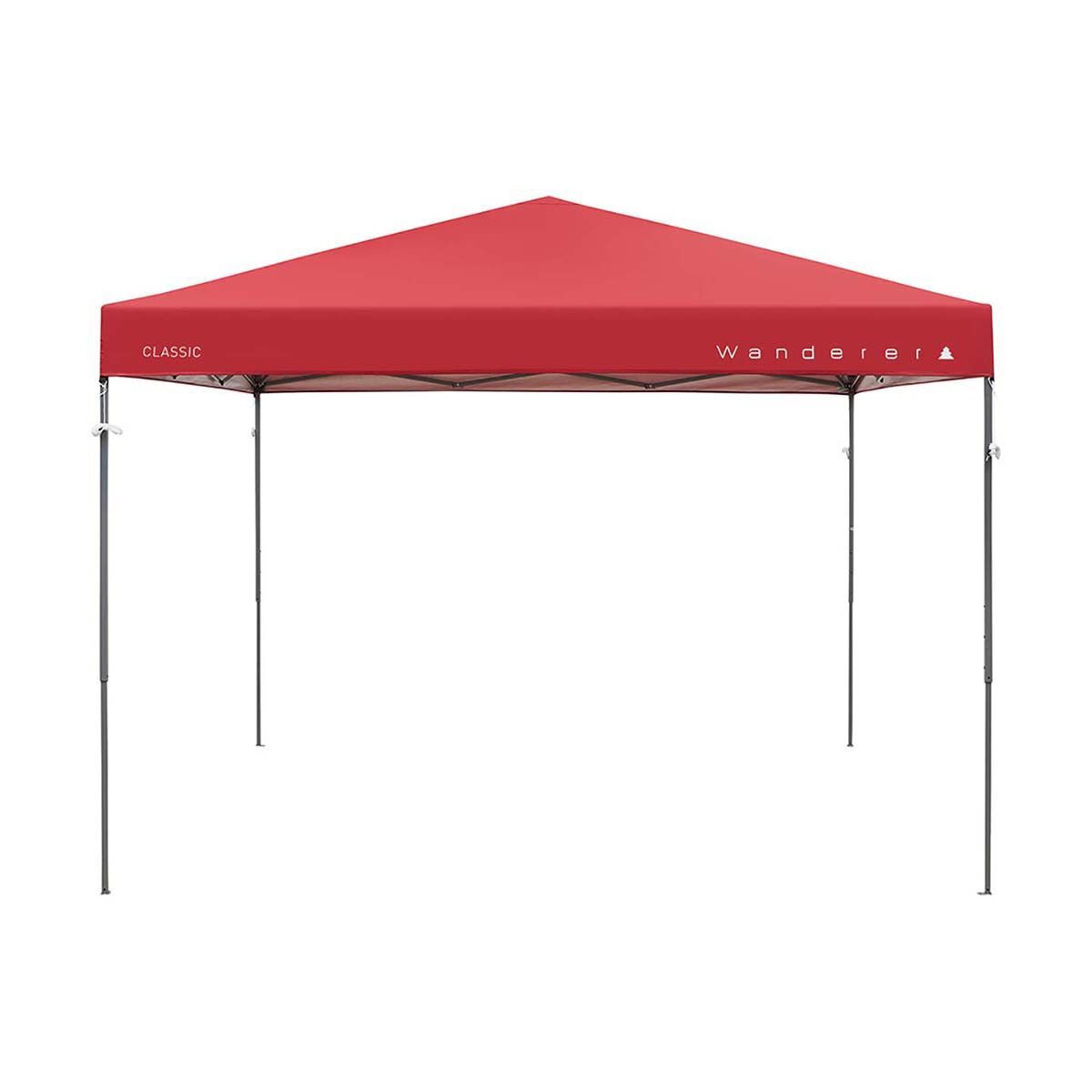 Wanderer Classic Gazebo Canopy 3x3m Red, Red, bcf_hi-res