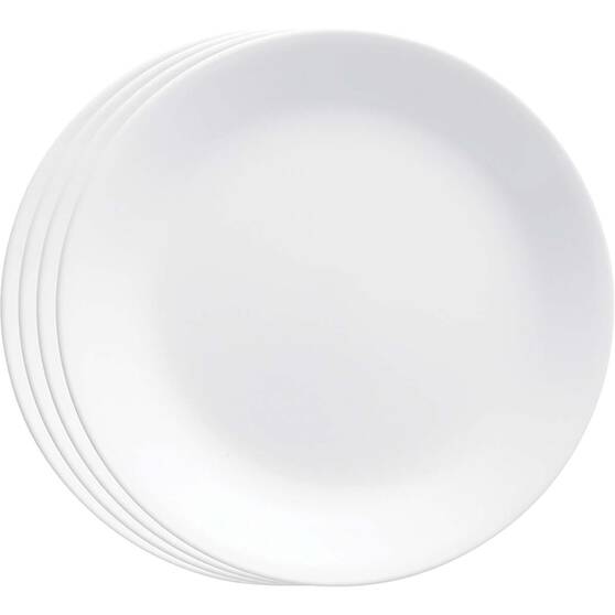 Corelle Dinner Plate 26cm White 4 Pack, , bcf_hi-res