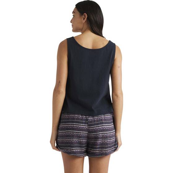 Quiksilver Comp Logo Tank for Women, Black, bcf_hi-res