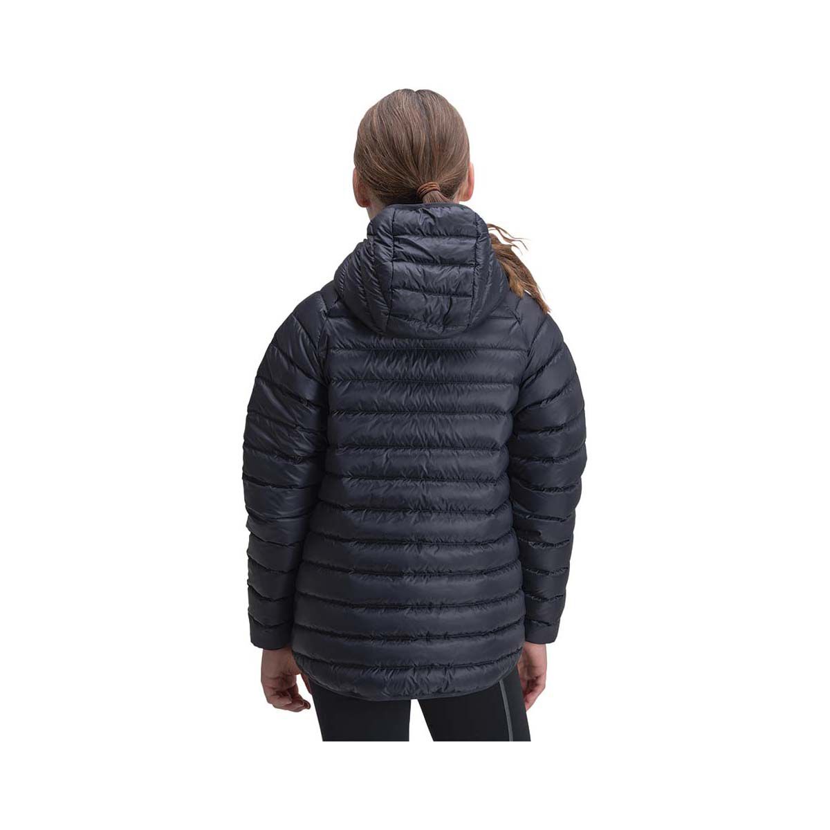 Macpac Kids' Uber Light Hooded Down Puffer Jacket V3 Black 10, Black, bcf_hi-res