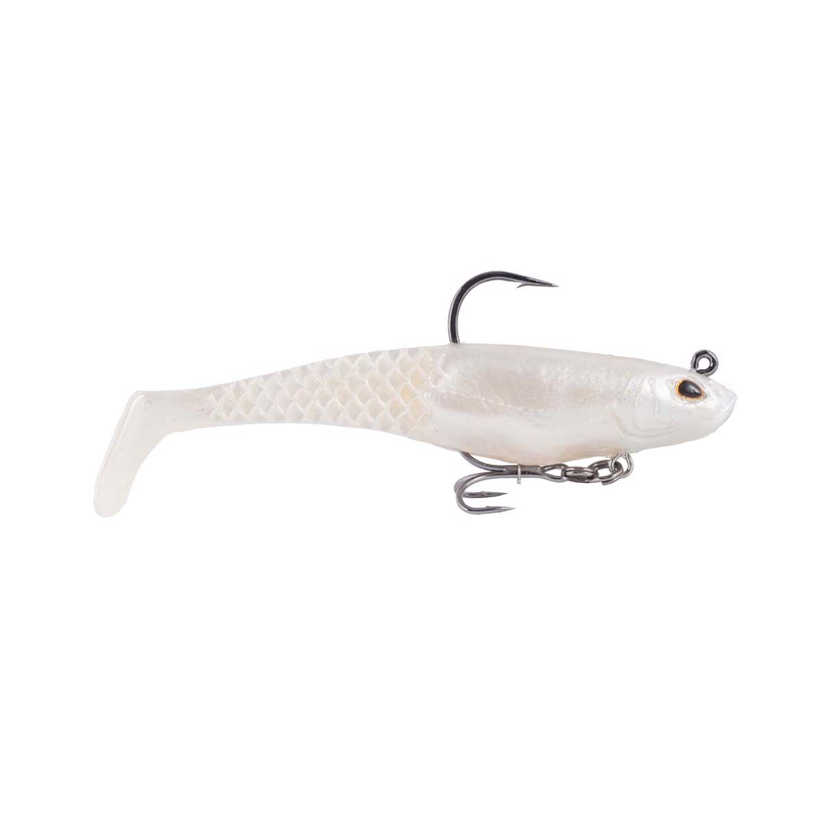 Berkley Powerbait Cullshad Soft Swimbait Lure 8in Pearl White, Pearl White, bcf_hi-res