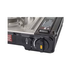 Gasmate Travelmate II SS Double Butane Stove With Hotplate, , bcf_hi-res