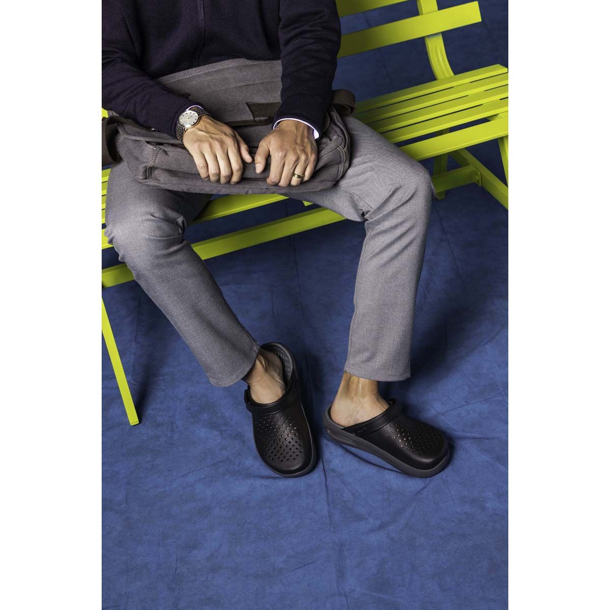 Crocs Men's Inmotion Clogs Black M12, Black, bcf_hi-res