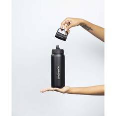 Lifestraw Stainless Steel Go Bottle 2.0 with Filter 700ml Black, Black, bcf_hi-res