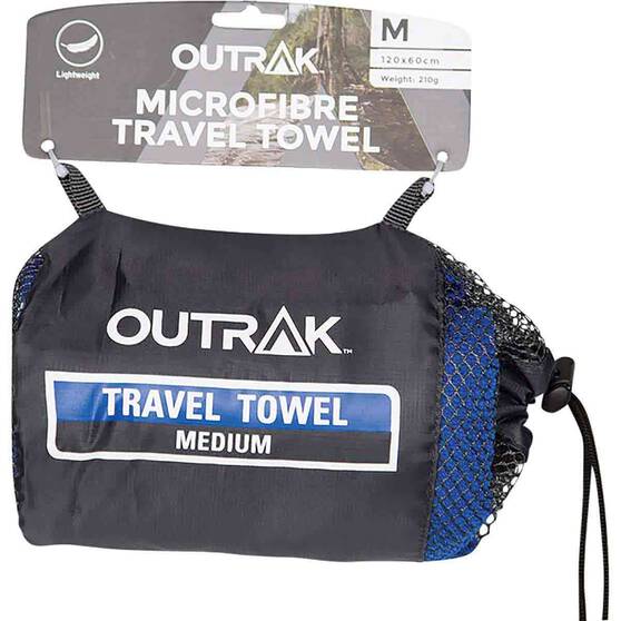 OUTRAK Microfibre Towel - Large Navy Large, Navy, bcf_hi-res