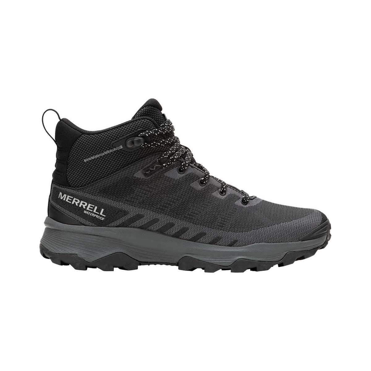 Merrell black hiking boots discount