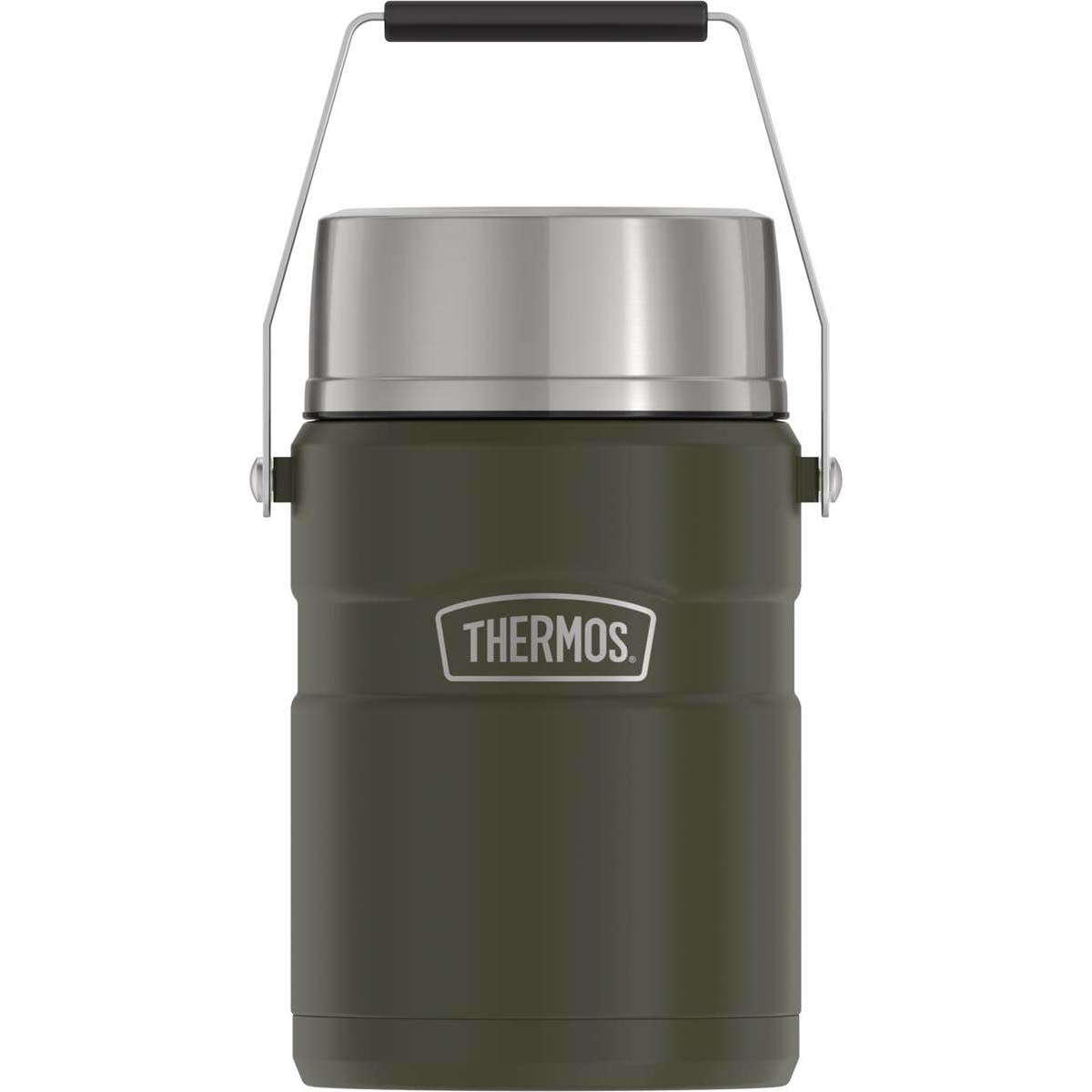 Thermos King Vacuum Insulated Food Jar 1.39L Matte Army, , bcf_hi-res