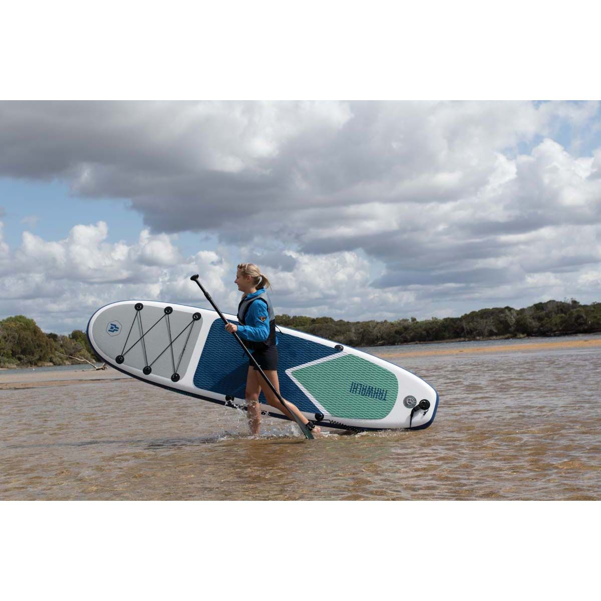 Tahwalhi Inflatable Stand Up Paddle Board 10'6" - Turquoise Bay, , bcf_hi-res