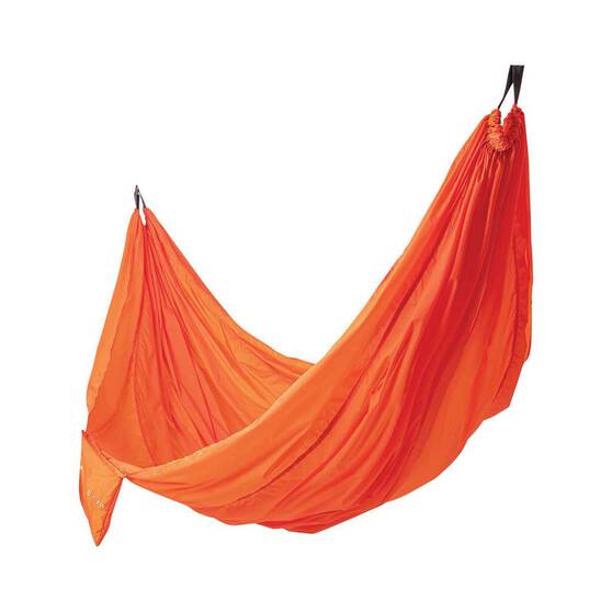 Wanderer Double Nylon Hammock and Hanging Kit Orange