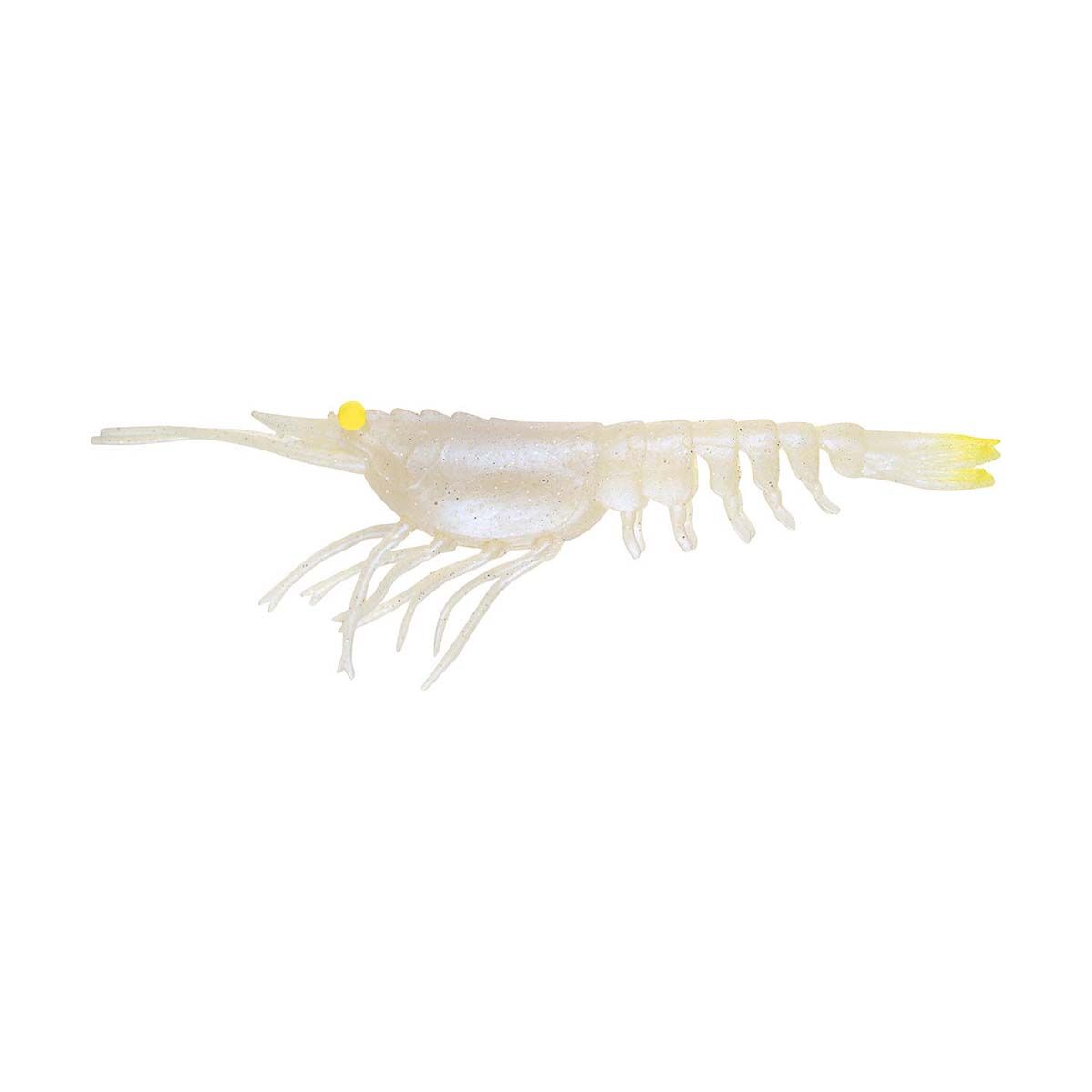 Nomad Live Ops Switcher Shrimp Soft Plastic Lure 5in Pearl White UV, Pearl White UV, bcf_hi-res