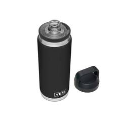 YETI® Rambler® Bottle 26 oz (760 ml) with Chug Cap Black, Black, bcf_hi-res