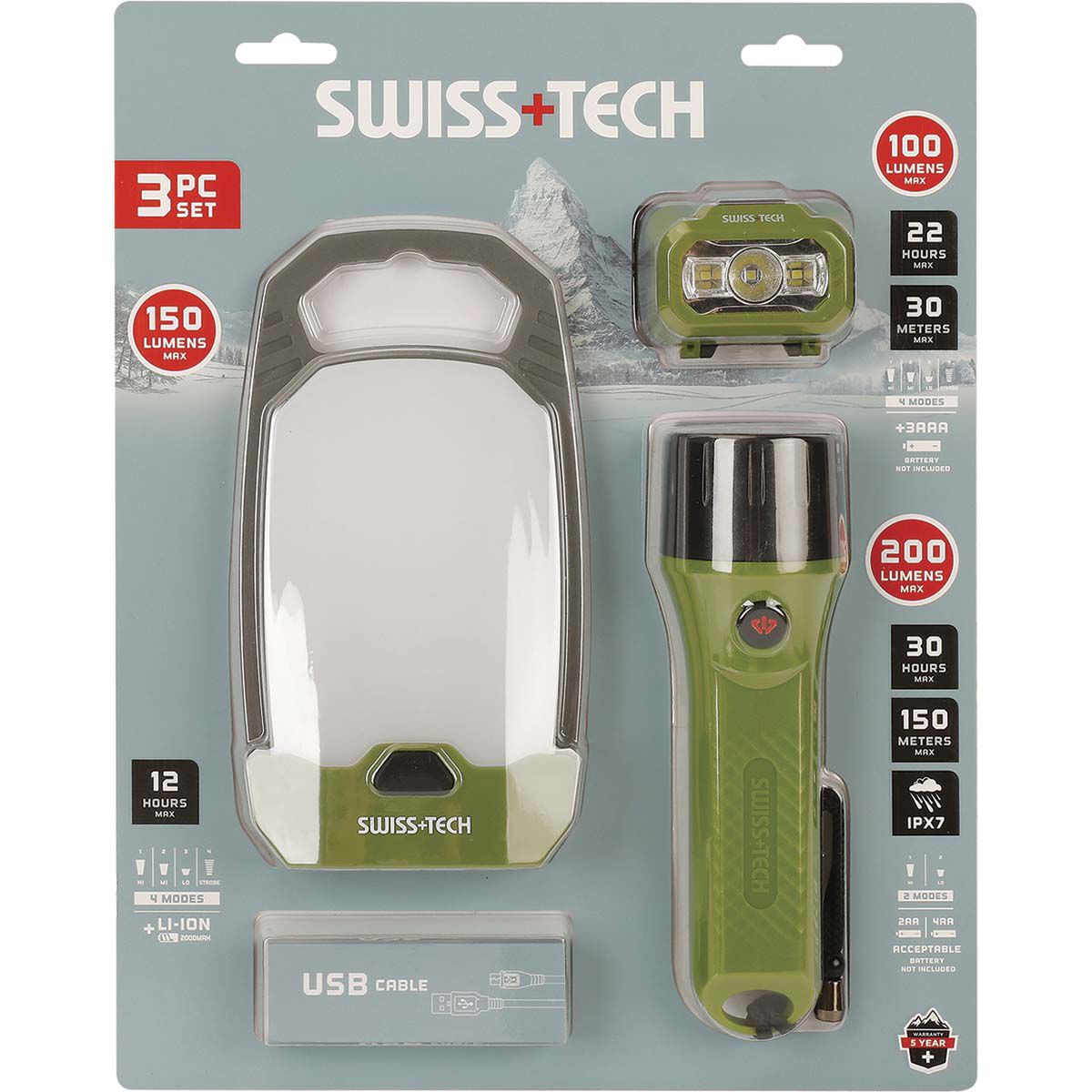 SWISSTECH Lighting 3 Piece Pack, , bcf_hi-res