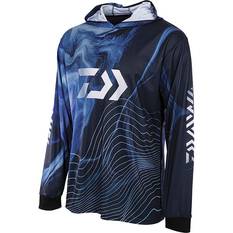 Daiwa Men's Hooded Fishing Shirt, Navy, bcf_hi-res
