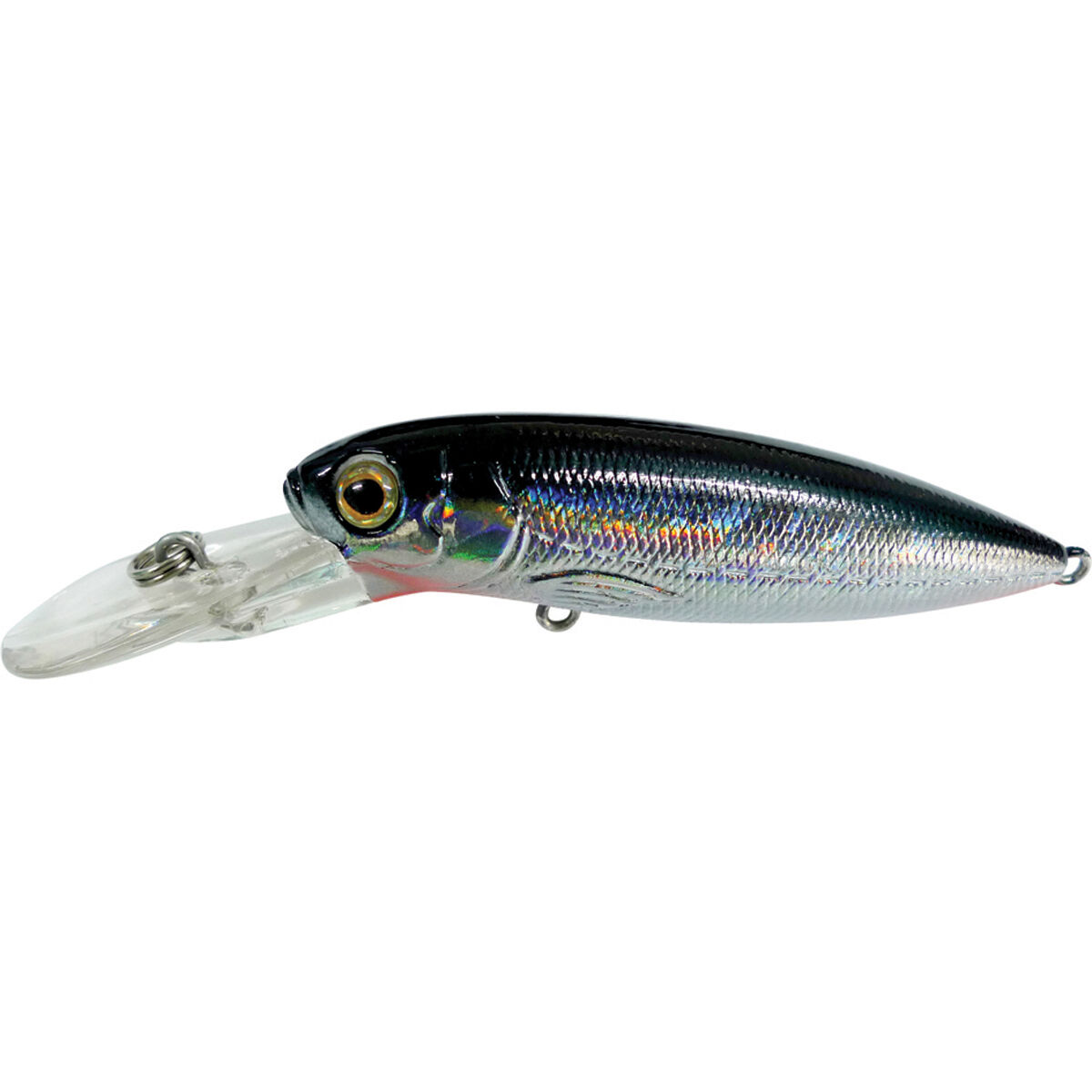 Reidy's Big Lucifer Hard Body Lure 85mm Silver Black, Silver Black, bcf_hi-res