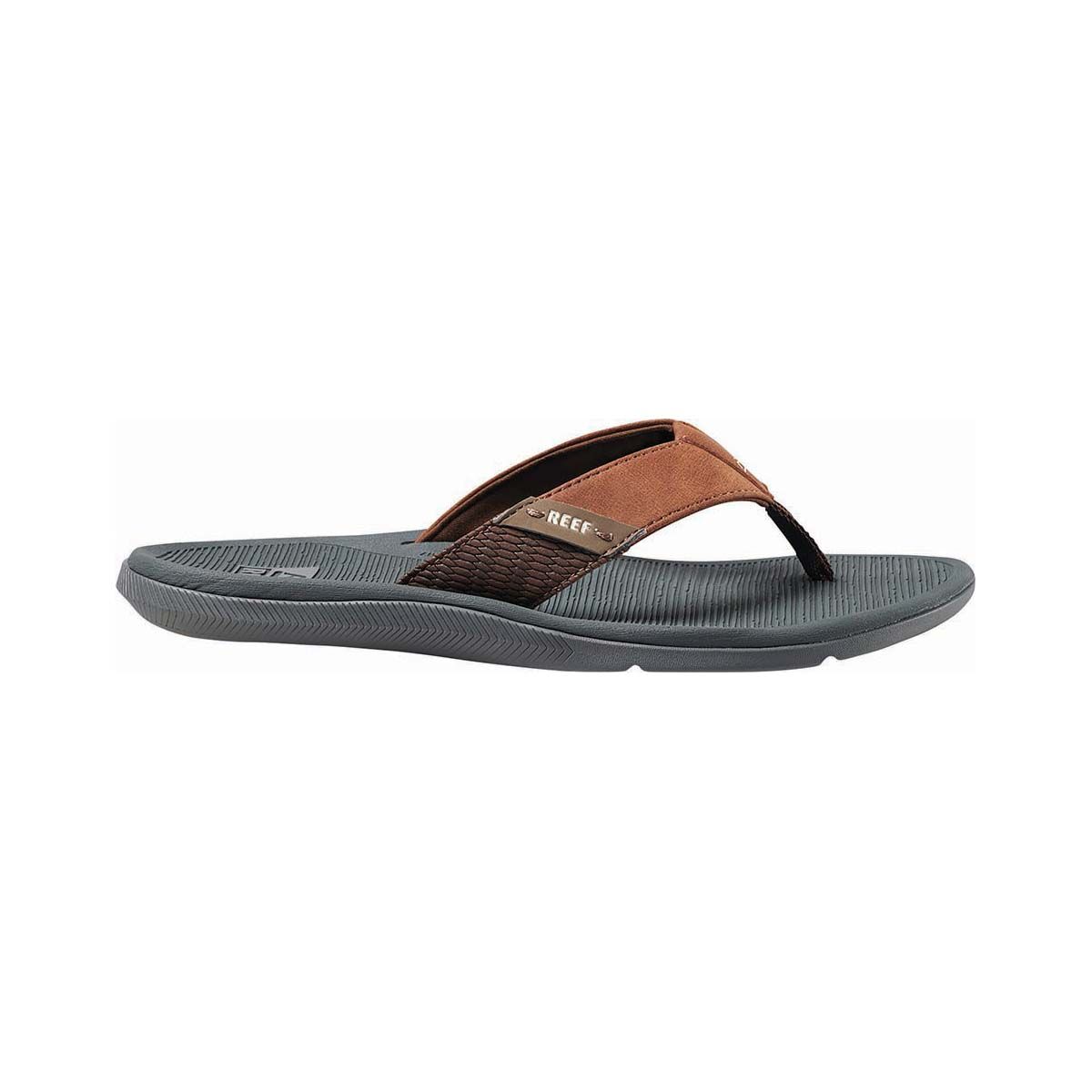 REEF Men's Santa Ana Thong Grey 8, Grey, bcf_hi-res