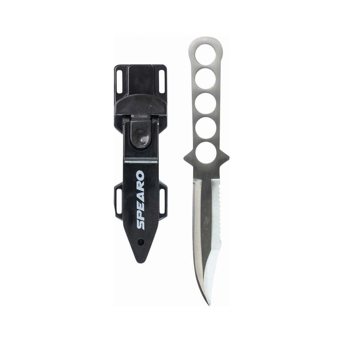 Spearo Maverick Dive Knife with Straps 11cm, , bcf_hi-res