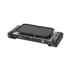 Gasmate Travelmate II SS Double Butane Stove With Hotplate, , bcf_hi-res