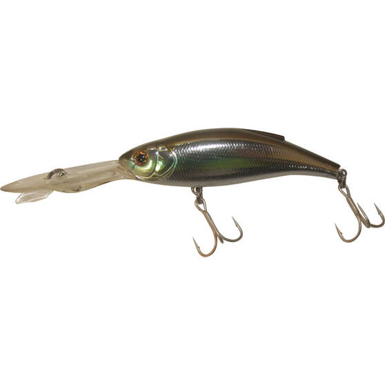 Atomic Hardz Shiner Double Deep Hard Body Lure 75mm Silver Wolf, Silver Wolf, bcf_hi-res