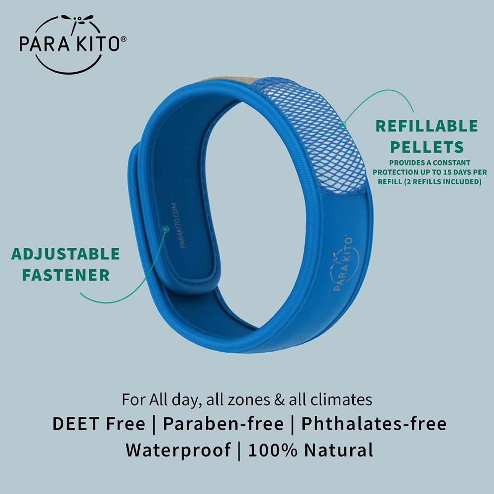 Para'kito Mosquito Adult Wristband Blue, Blue, bcf_hi-res
