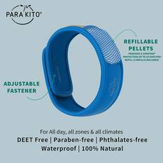 Para'kito Mosquito Repellent Adult Wristband Blue Blue, Blue, bcf_hi-res