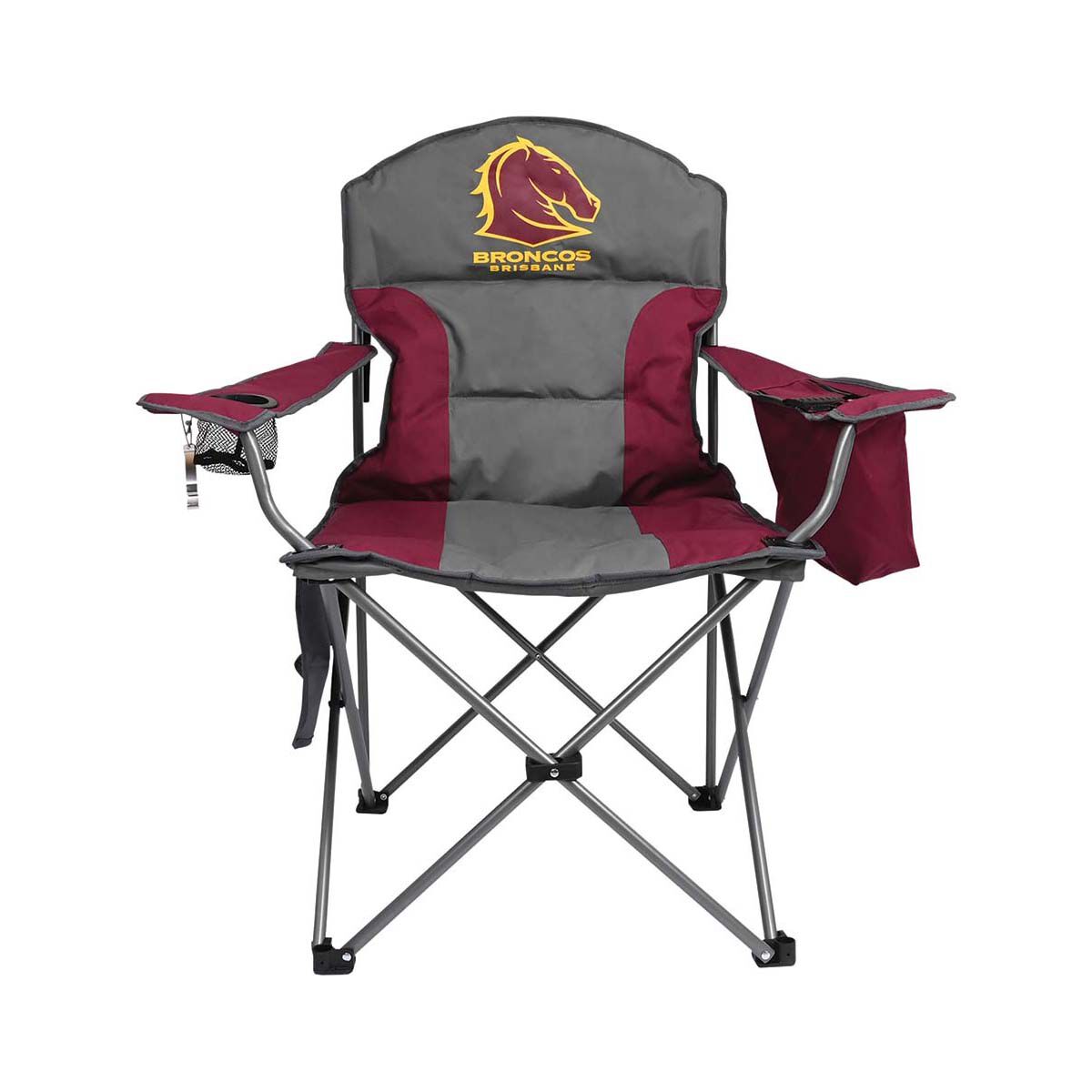 NRL Brisbane Broncos Camp Chair 130kg, , bcf_hi-res