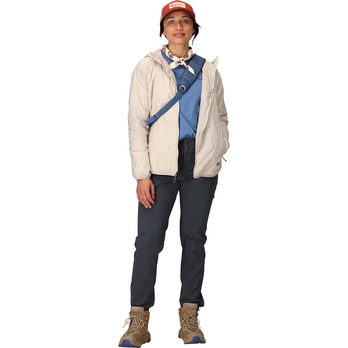 Marmot Women's Onward Insulated Hoodie, Bark, bcf_hi-res