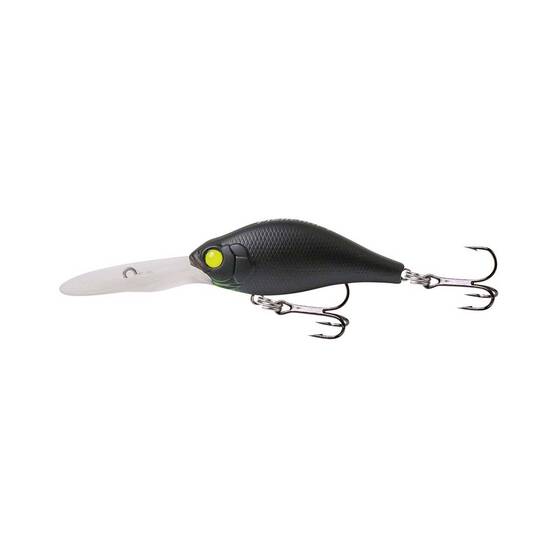 Fishcraft Hound Dog Hard Body Lure 65mm Matte Black UV, Matte Black UV, bcf_hi-res