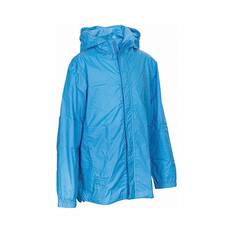 OUTRAK Kids' Packaway Rain Jacket, Blue, bcf_hi-res