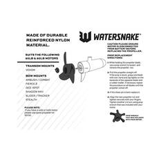 Watersnake 3-Blade Prop Kit Suits 65lb and 85lb Motors, , bcf_hi-res