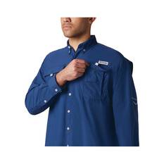 Columbia Men's Bahama II Long Sleeve Fishing Shirt, Carbon Blue, bcf_hi-res
