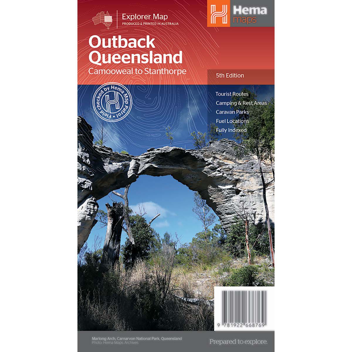 HEMA Outback Queensland Map: Camooweal to Stanthorpe - 5th Edition, , bcf_hi-res
