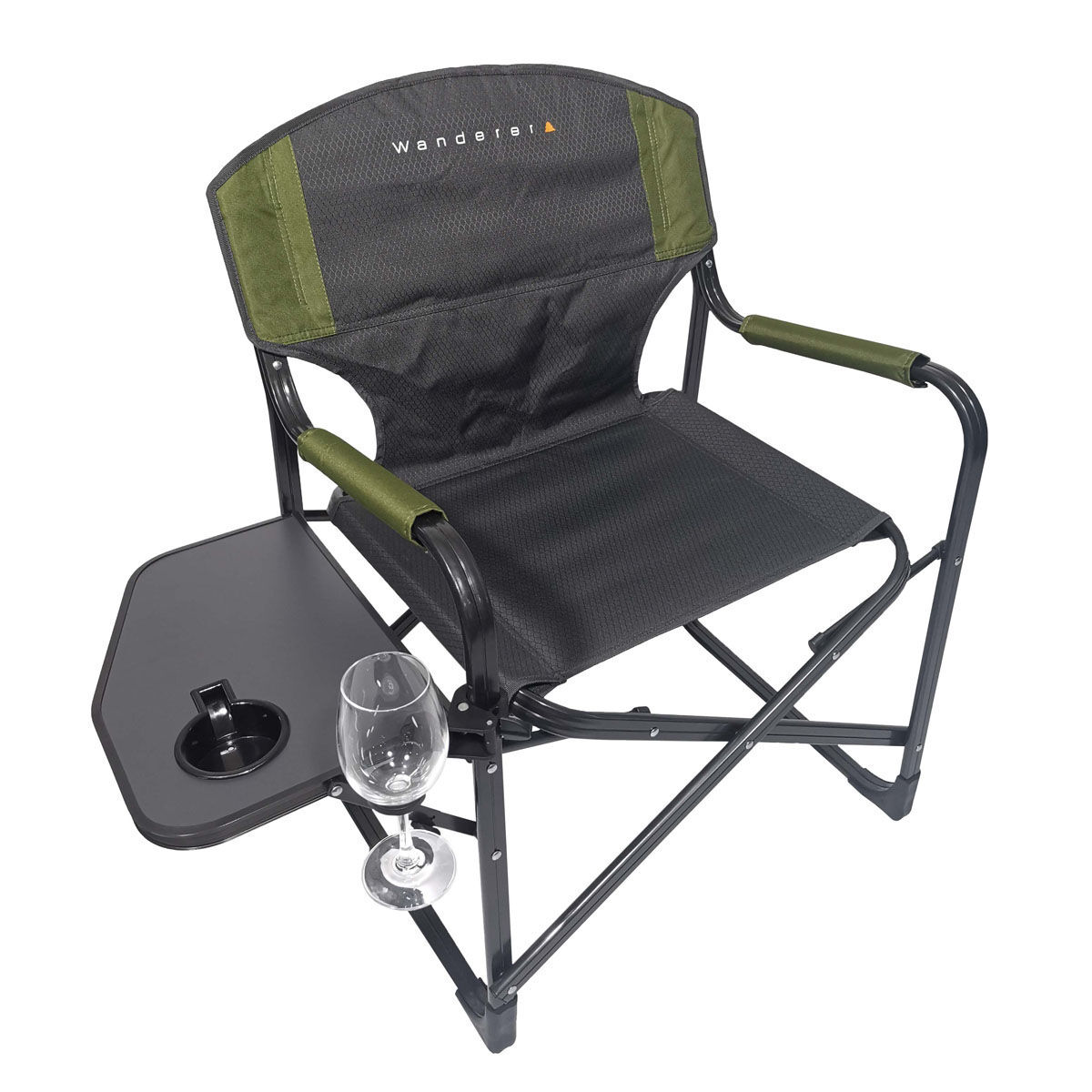 Camp chair wine glass holder outlet