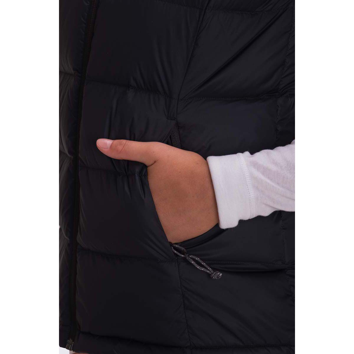 Macpac Women's Halo Down Puffer Vest V2, Black, bcf_hi-res