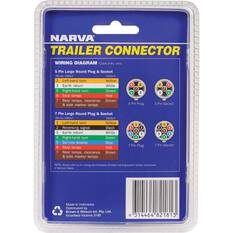 Narva 7 Pin Large Round Plastic Trailer Plug, , bcf_hi-res