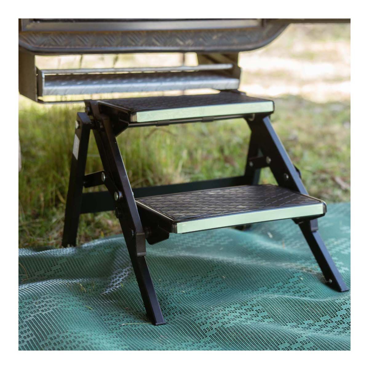 Supex Folding Two Stage Caravan Step, , bcf_hi-res
