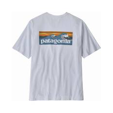 Patagonia Men's P-6 Logo Pocket Responsibili-Tee White S, White, bcf_hi-res