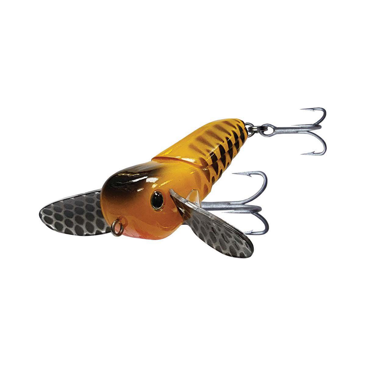 Warlock Bass Hopper Surface Lure 6.6cm Orange Black, Orange Black, bcf_hi-res