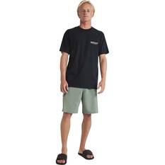 Quiksilver Men’s Wet Lines Short Sleeve Tee, Black, bcf_hi-res