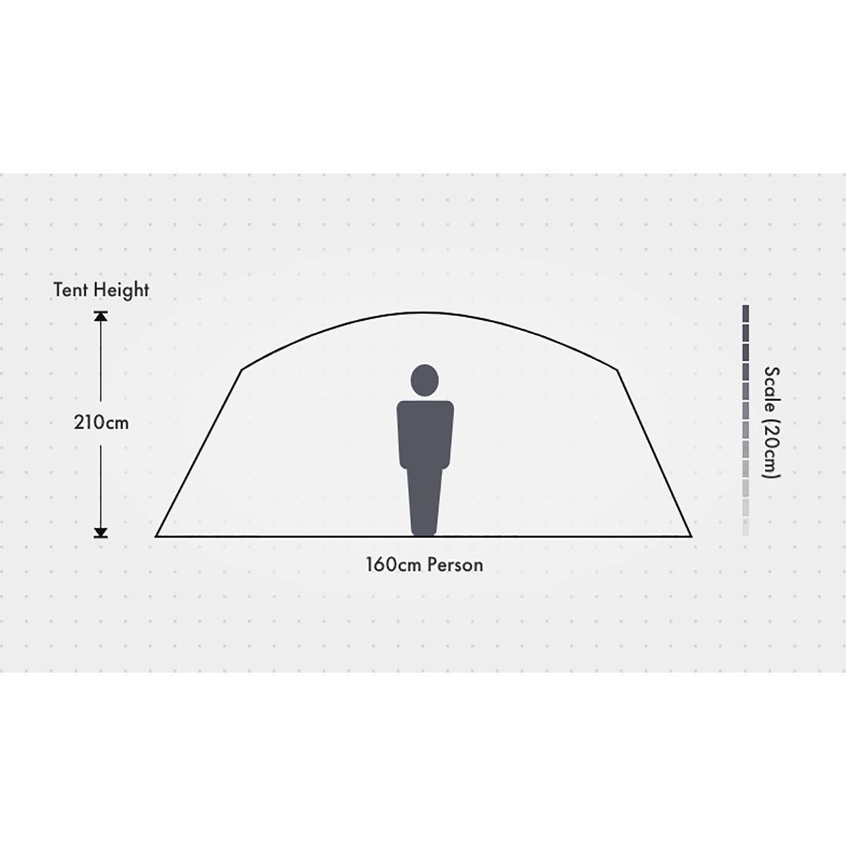Wanderer Nightfall Dome Tent 10 Person, , bcf_hi-res