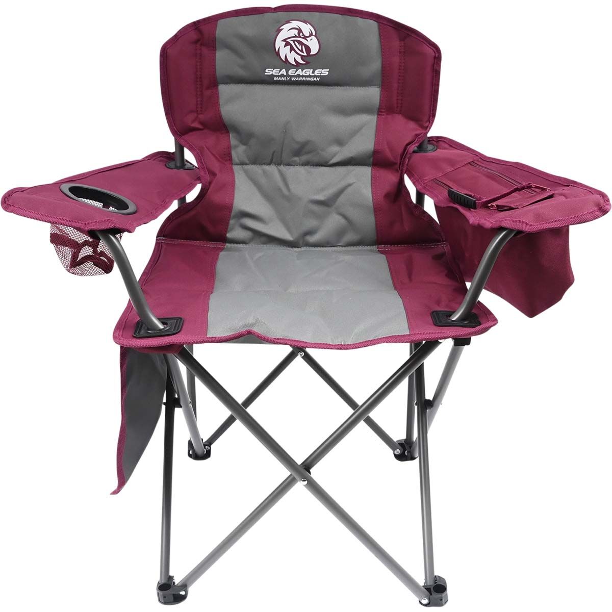 NRL Manly Sea Eagles Kids Camp Chair 70kg, , bcf_hi-res