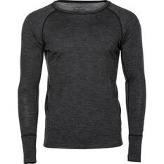 OUTRAK Men's Merino Long Sleeve Top Charcoal Marle M, Charcoal Marle, bcf_hi-res