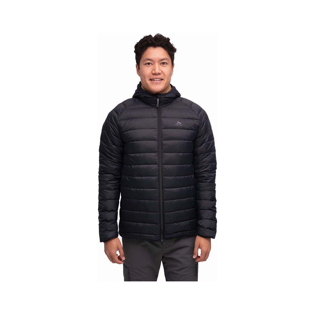 Macpac Men's Uber Hooded Down Puffer Jacket V2 Black S, Black, bcf_hi-res