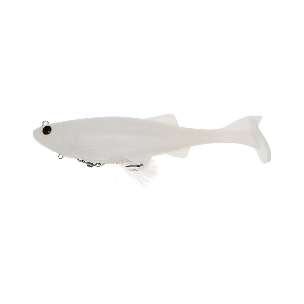 Biwaa Kapsiz Kast HD Swimbait Lure 9in Pearl White, Pearl White, bcf_hi-res