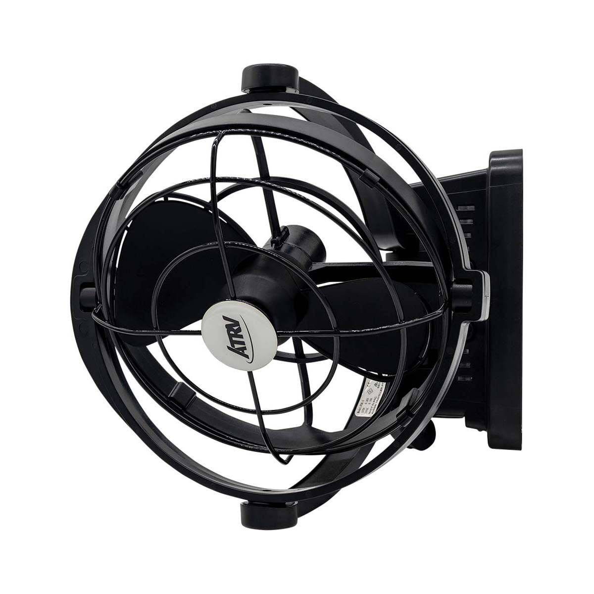 Aussie Traveller 12V Fan with Remote Control Black, Black, bcf_hi-res