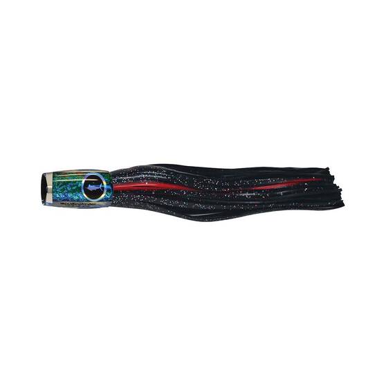 Bluewater Pop Skirted Trolling Lure 6in Black Red, Black Red, bcf_hi-res