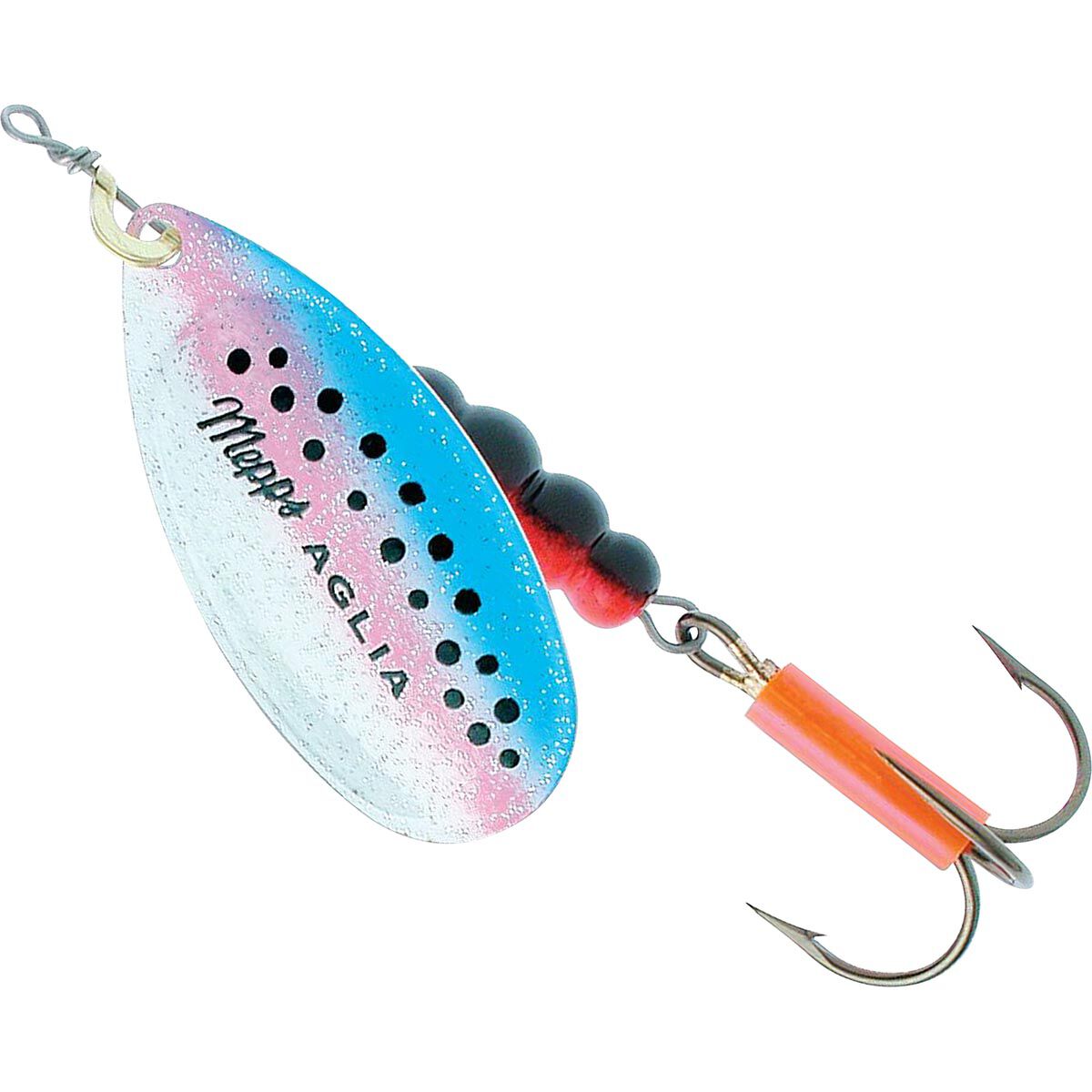 Mepps Aglia Fluo Inline Spinner Rainbow Trout 3 BCF