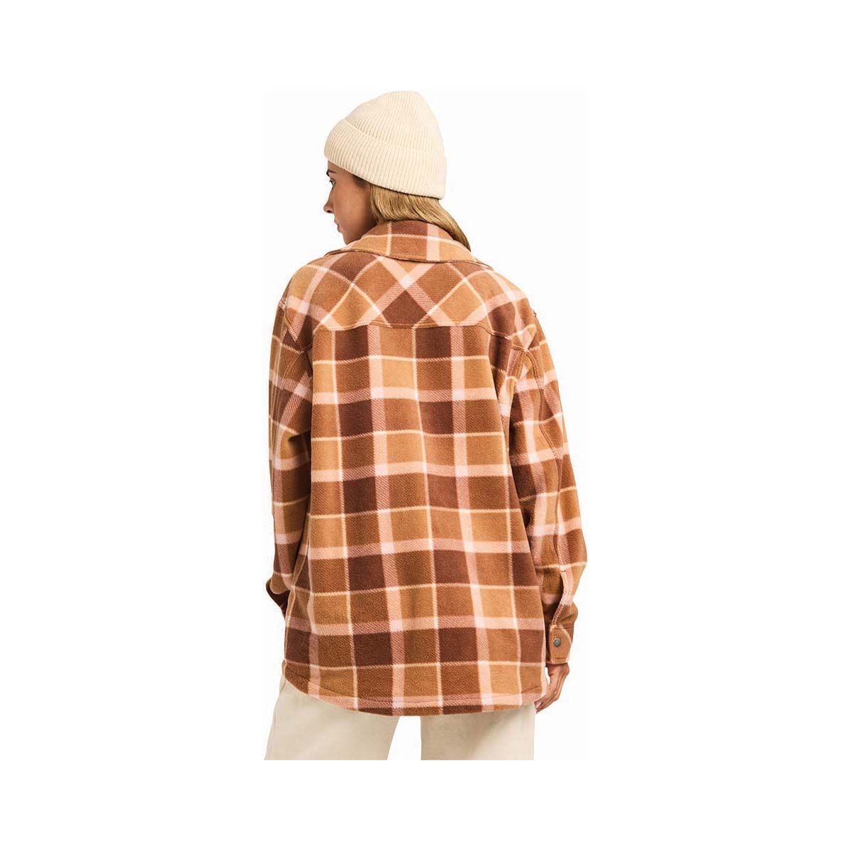 Quiksilver Women&rsquo;s Camp Queen Polar Fleece Shirt, Acorn, bcf_hi-res