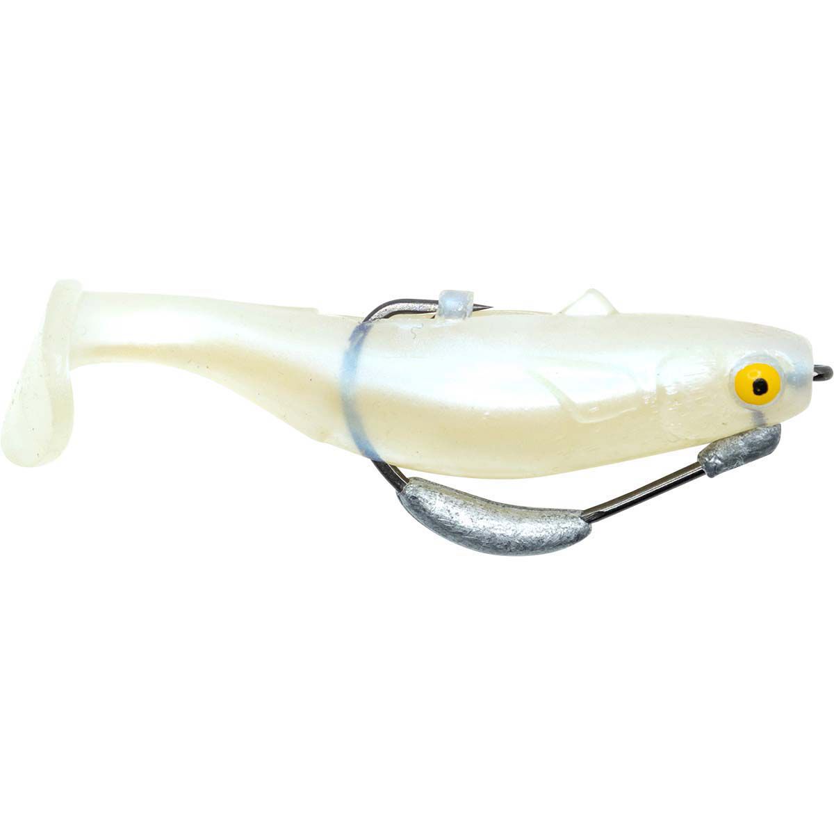 MMD Fat Skipper Soft Plastic Lure 80mm Pearl, Pearl, bcf_hi-res